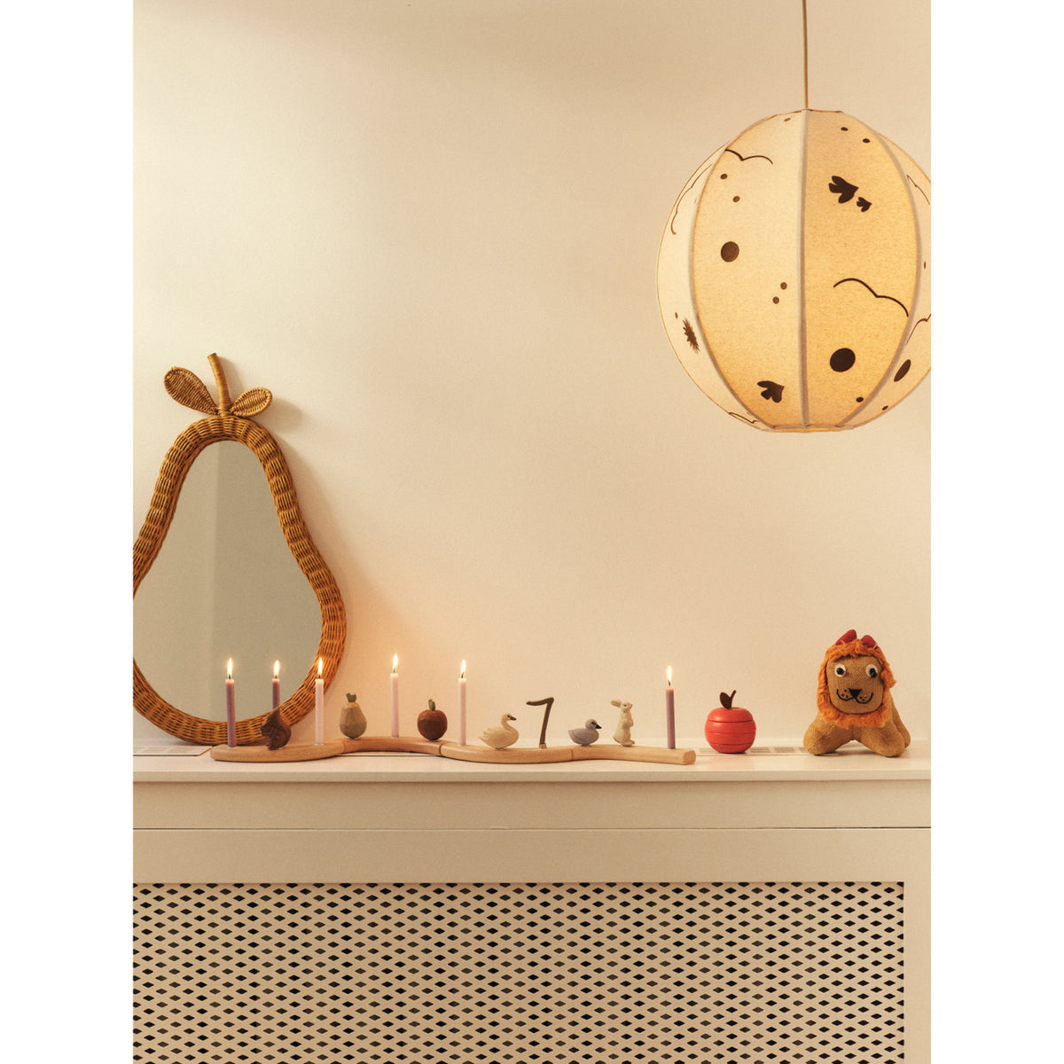 Ferm Living Natural Pear Braided Mirror