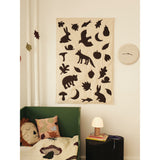 Ferm Living Off-white/Dark Chocolate Lunden 담요