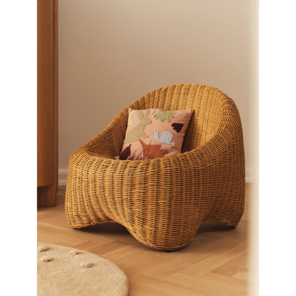 Ferm Living Rose/Multi Lunden 쿠션