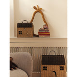 Ferm Living Natural/Dark Brown Casu 수납 Houses 2 팩