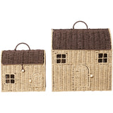 Ferm Living Natural/Dark Brown Casu 수납 Houses 2 팩