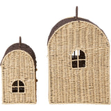Ferm Living Natural/Dark Brown Casu 수납 Houses 2 팩