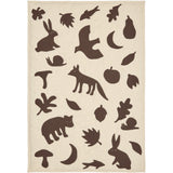 Ferm Living Off-white/Dark Chocolate Lunden 담요