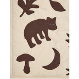Ferm Living Off-white/Dark Chocolate Lunden 담요