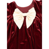 Konges Sløjd Red Dahlia Gia Bow Dress Grs