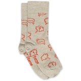 Mp Danmark x Børns Vilkår Beige Melange Phone Socks - 2-pack