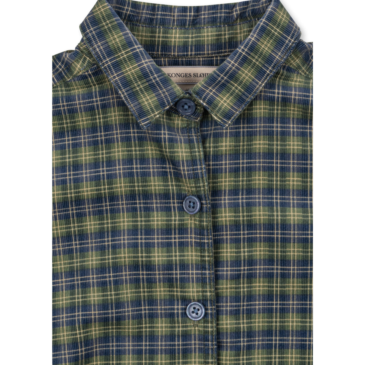 Konges Sløjd Laurel Blue Check Cara Ls Shirt Gots