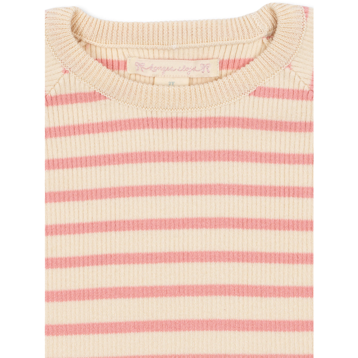 Konges Sløjd Peony Butter Stripe Buma Knit Sweater Gots