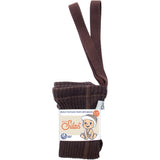 Silly Silas Wooly Footless Tights With Braces Espresso Brown