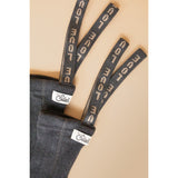 Silly Silas Footless Cotton Tights With Braces Dark Grey Patterned