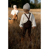 Silly Silas Wooly Footed Tights With Braces Cappuccino