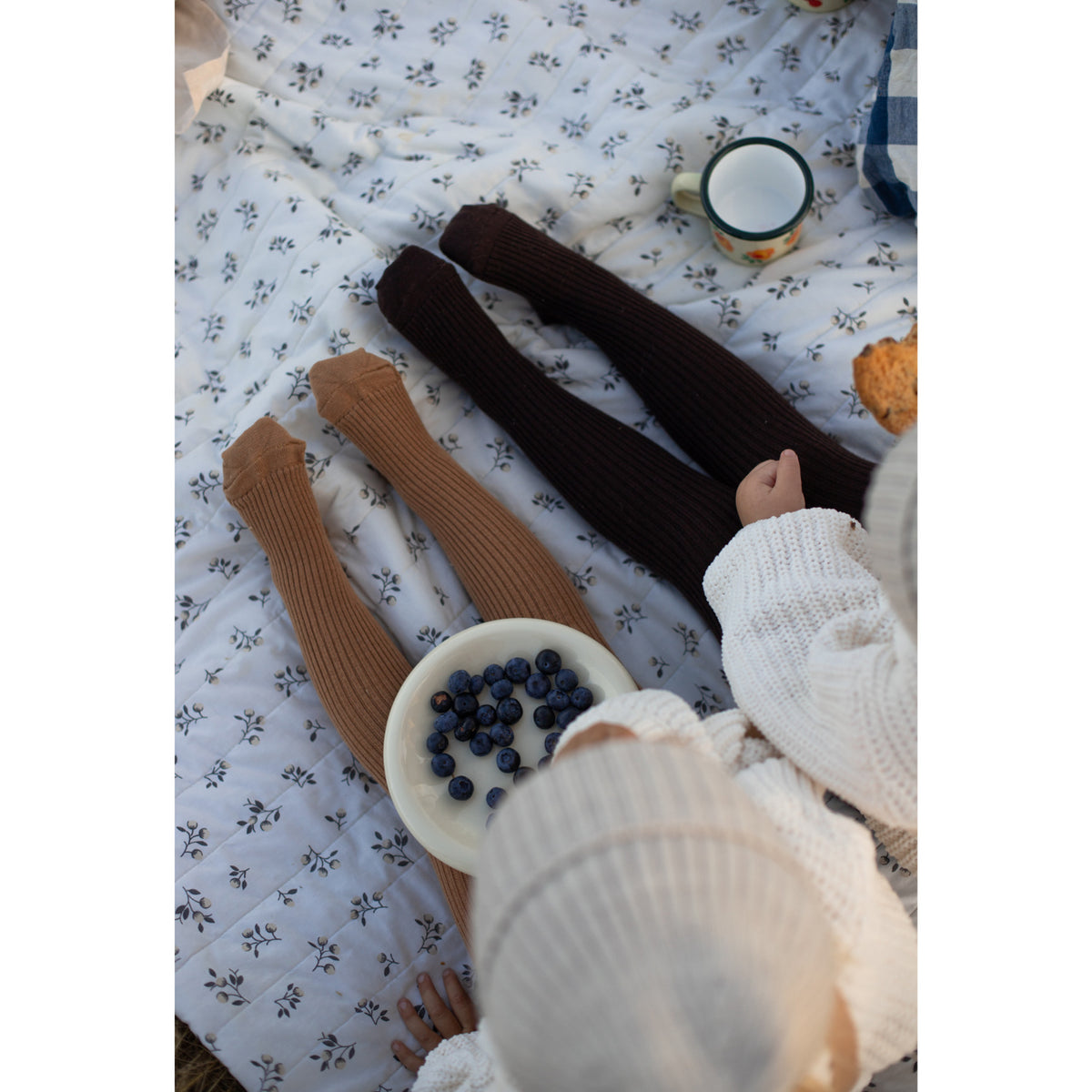 Silly Silas Wooly Footed Tights With Braces Cappuccino
