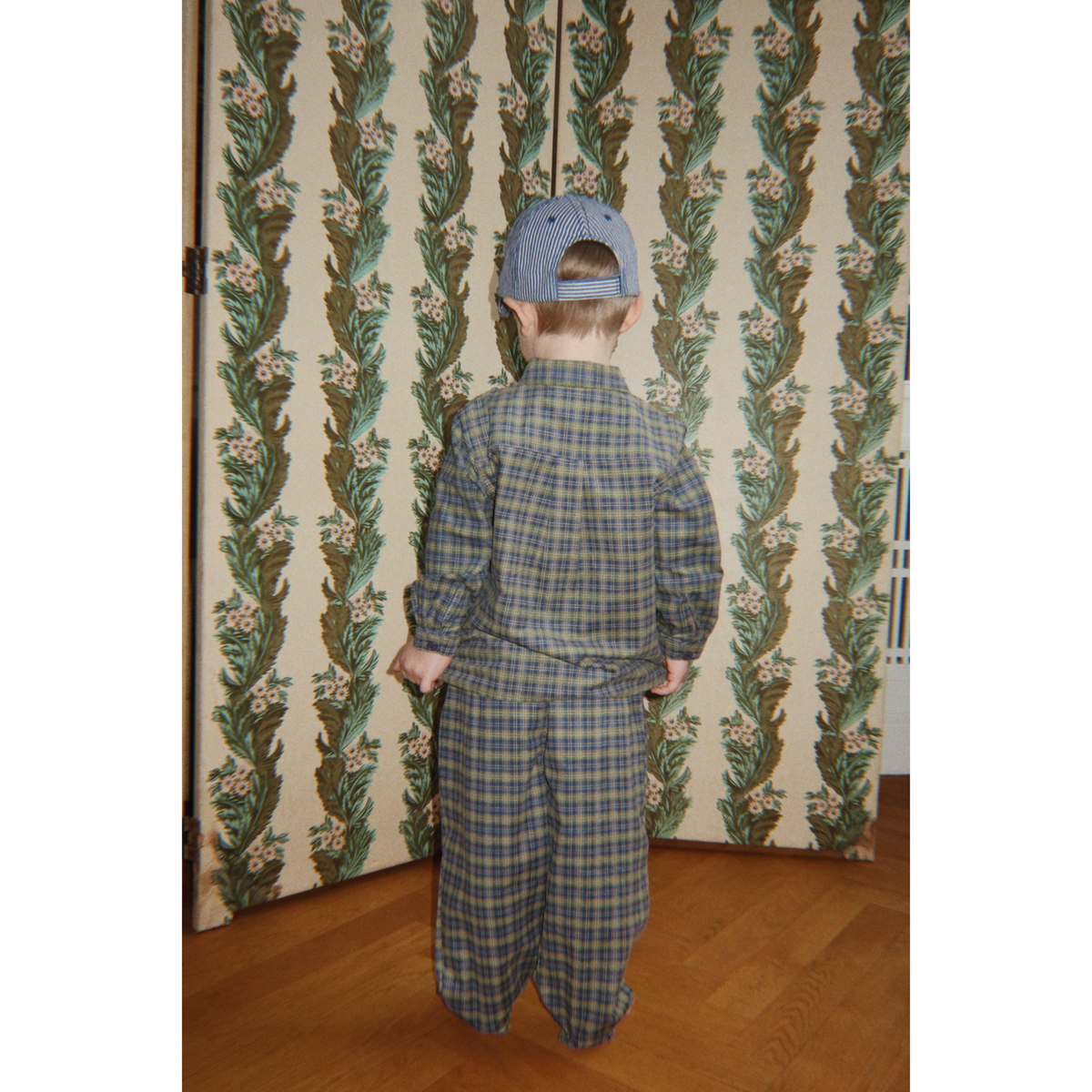 Konges Sløjd Laurel Blue Check Cara Pants Gots