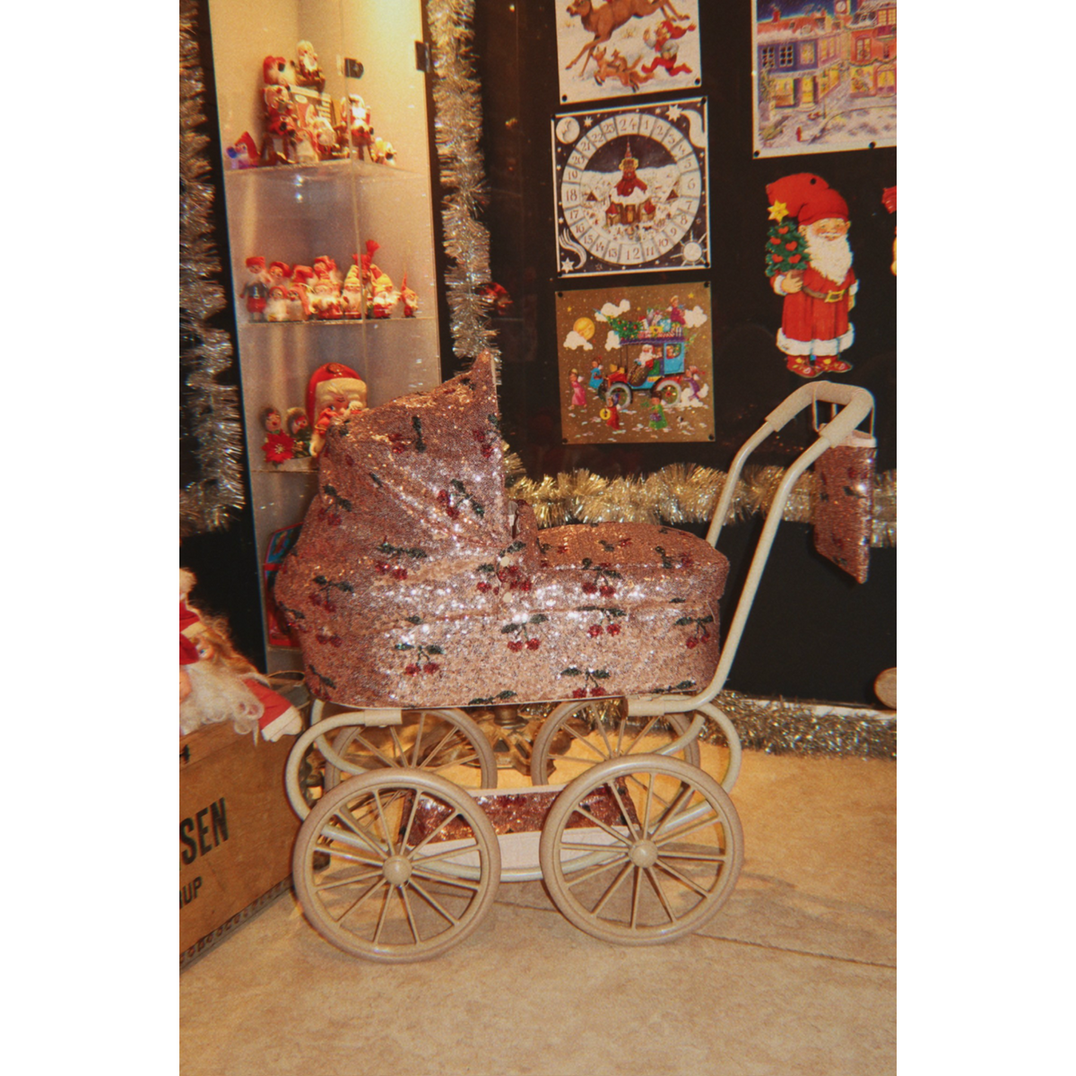 Konges Sløjd Cherry Sequin Sparkly Minnie Doll Pram