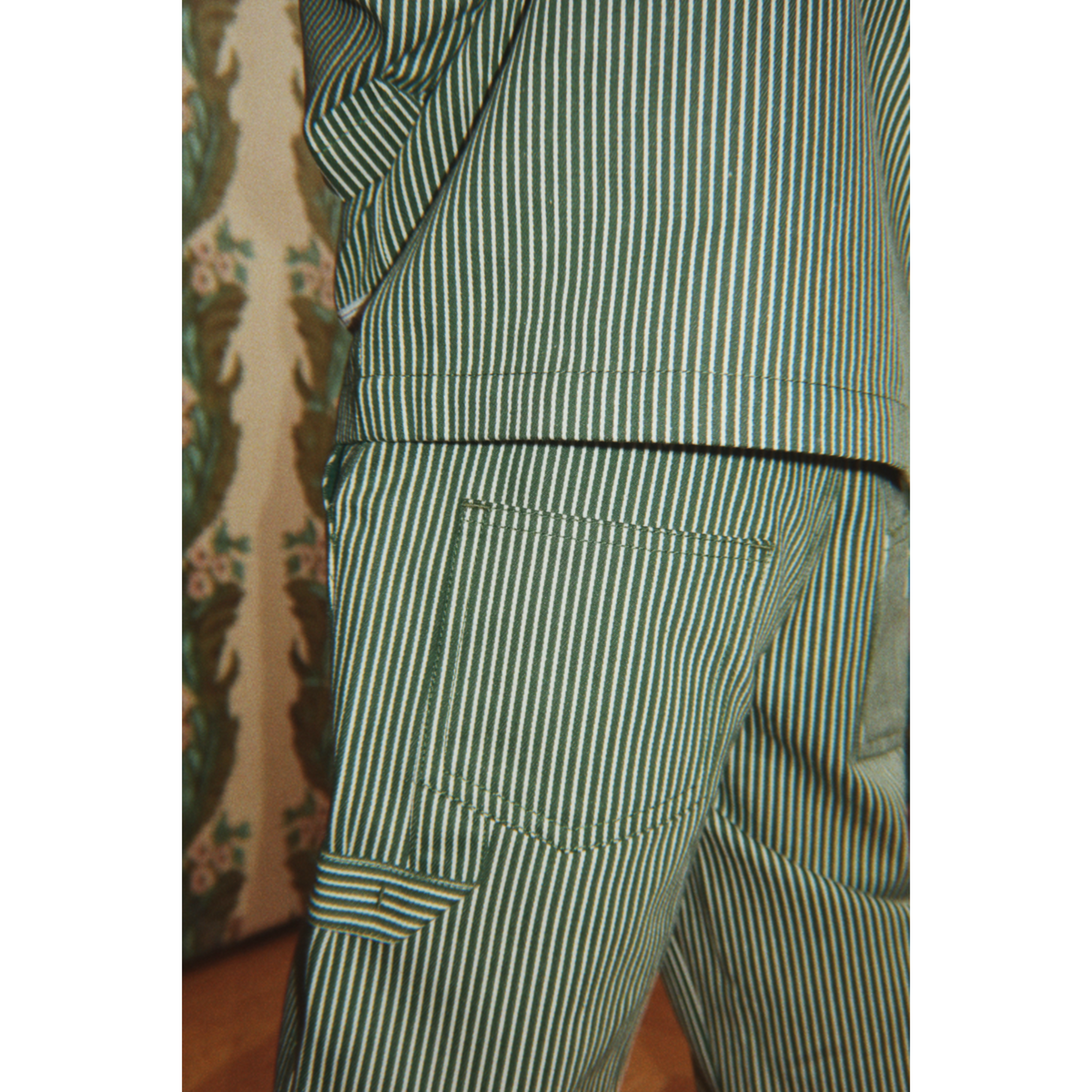 Konges Sløjd Milk Verte Stripe Luc Pants Gots