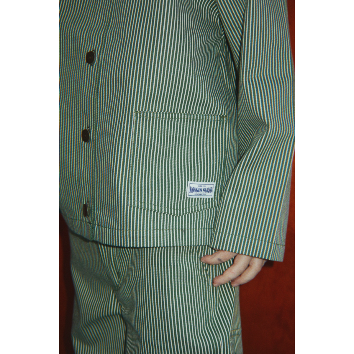 Konges Sløjd Milk Verte Stripe Luc Pants Gots
