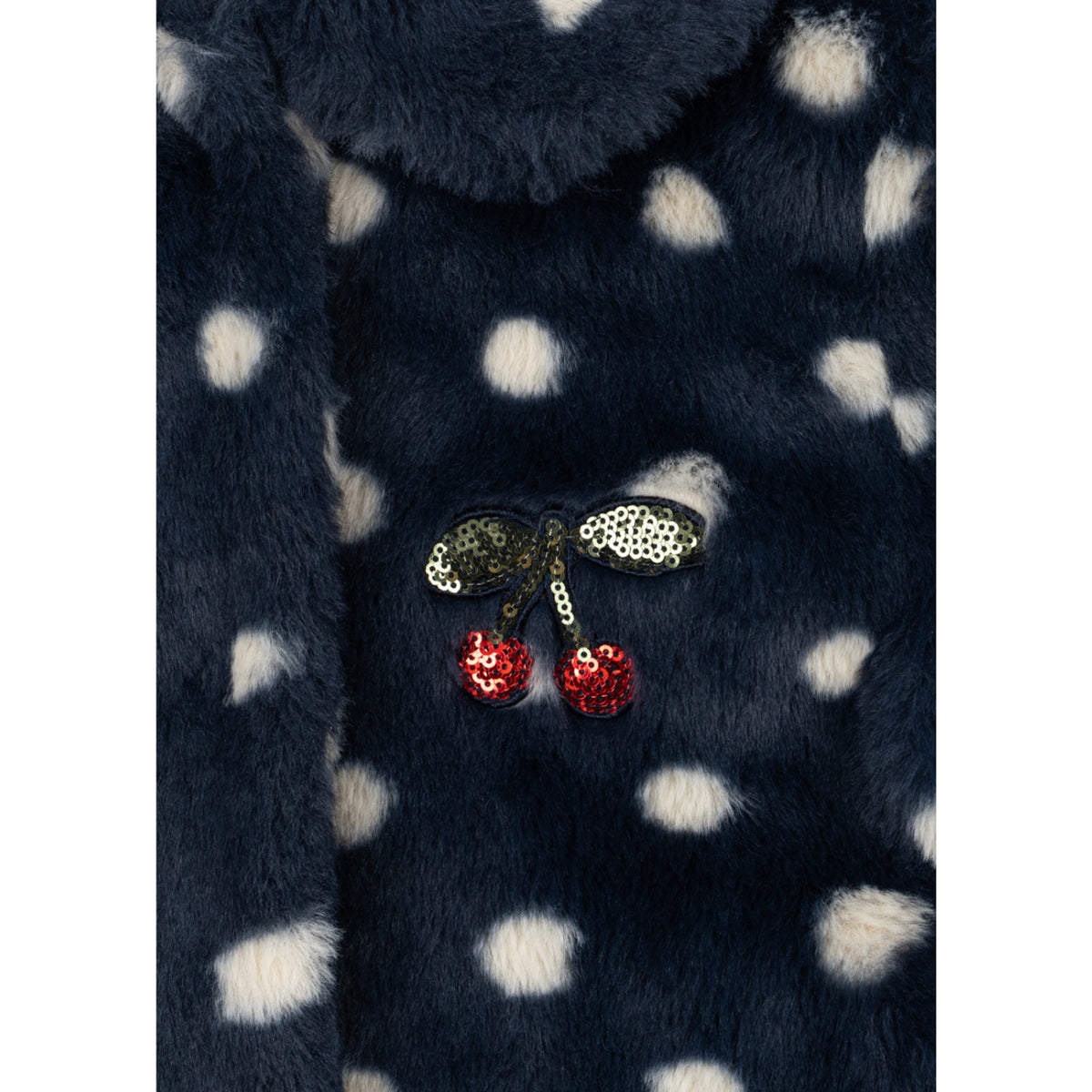 Konges Sløjd Dot Nuit Fuzzie Coat Grs