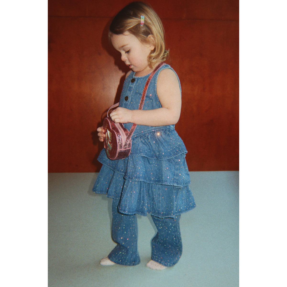 Konges Sløjd Denim Sparkle Elba Sparkle Dress Gots