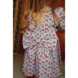 Konges Sløjd Lumina Blu Avi Ls Bow Dress Gots