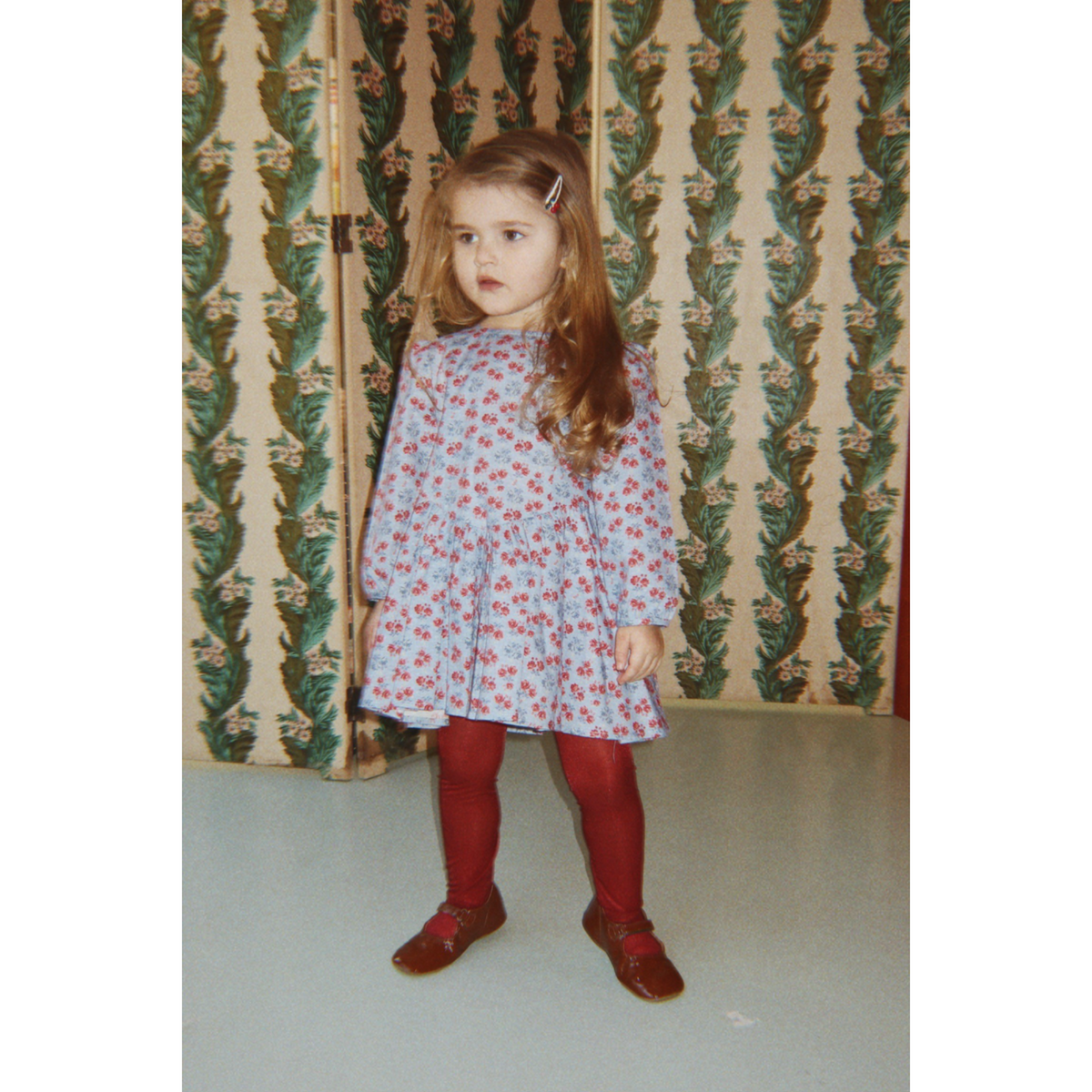Konges Sløjd Lumina Blu Avi Ls Bow Dress Gots