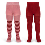 Konges Sløjd Red Stripe 2 Pack Glitter Tights