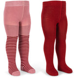 Konges Sløjd Red Stripe 2 Pack Glitter Tights