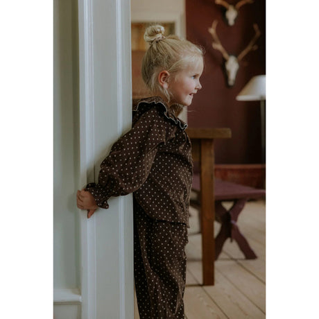 Fliink Coffee Bean Dot Dolly Dot Blouse