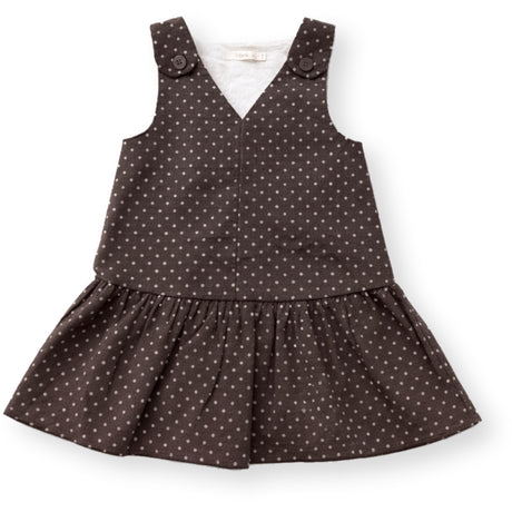 Fliink Coffee Bean Dot Dolly Dot Spencer Dress