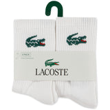 LACOSTE Blanc 6Pk Crew Socks