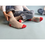 Mp Danmark x Børns Vilkår Beige Melange Phone Socks - 2-pack