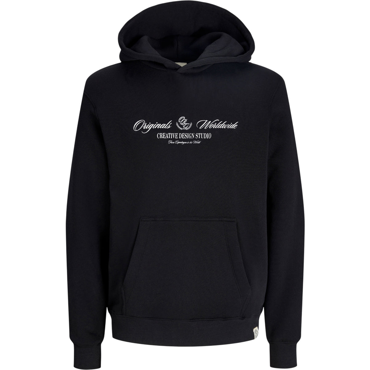 Jack & Jones Junior Black Jortoronto Hd Front Sweat Hood Bf Jnr