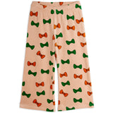 Mini Rodini Pink Bows Aop Velour Trousers