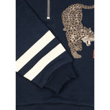 Konges Sløjd Navy Blazer Loupy Half Zip Polo Ocs