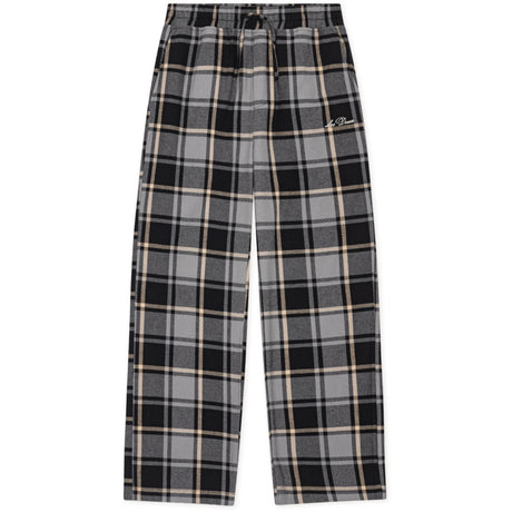 Les Deux Kids Grey Melange Check Casual Pants KIDS