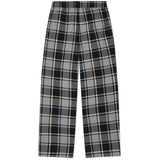 Les Deux Kids Grey Melange Check Casual Pants KIDS