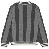 Les Deux Kids Charcoal Melange Striped Signature Knit KIDS