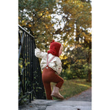 Silly Silas Cotton Tights With Braces Cinnamon Christmas Patterned