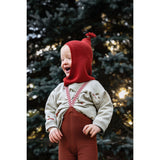 Silly Silas Footless Cotton Tights With Braces Cinnamon Christmas Patterned