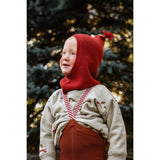 Silly Silas Footless Cotton Tights With Braces Cinnamon Christmas Patterned