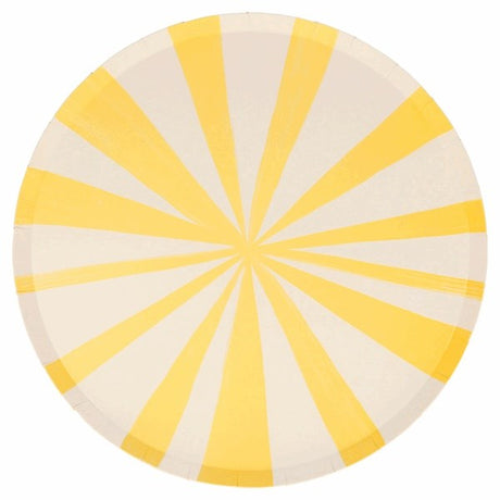 Meri Meri Stripe Yellow Plates