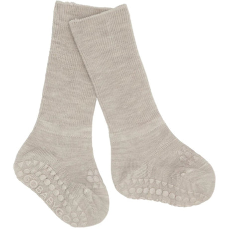 Gobabygo Sand Non-Slip Socks In Merino Wool