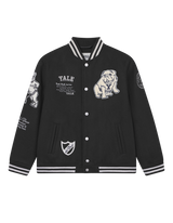 Les Deux Kids Black/Black Yale Wool Varsity Jacket KIDS