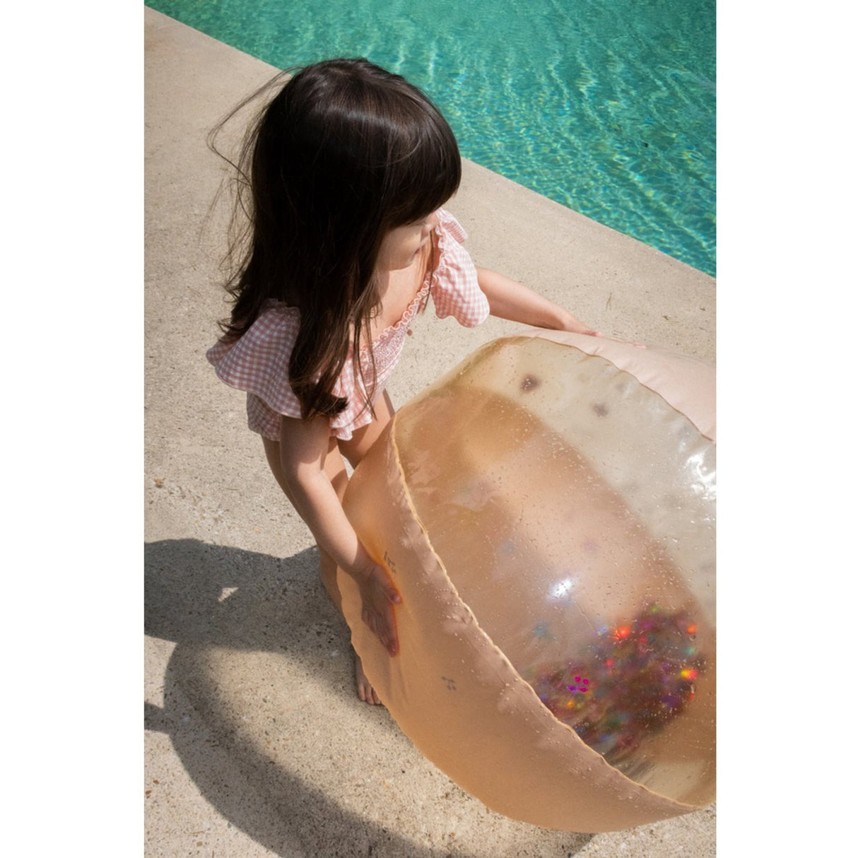 Konges Sløjd Multi Cherry Blush Transparent Beach Ball Large 3