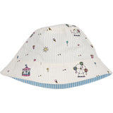 Copenhagen Colors Cream Tivoli Print Printed Reservible Bucket Hat