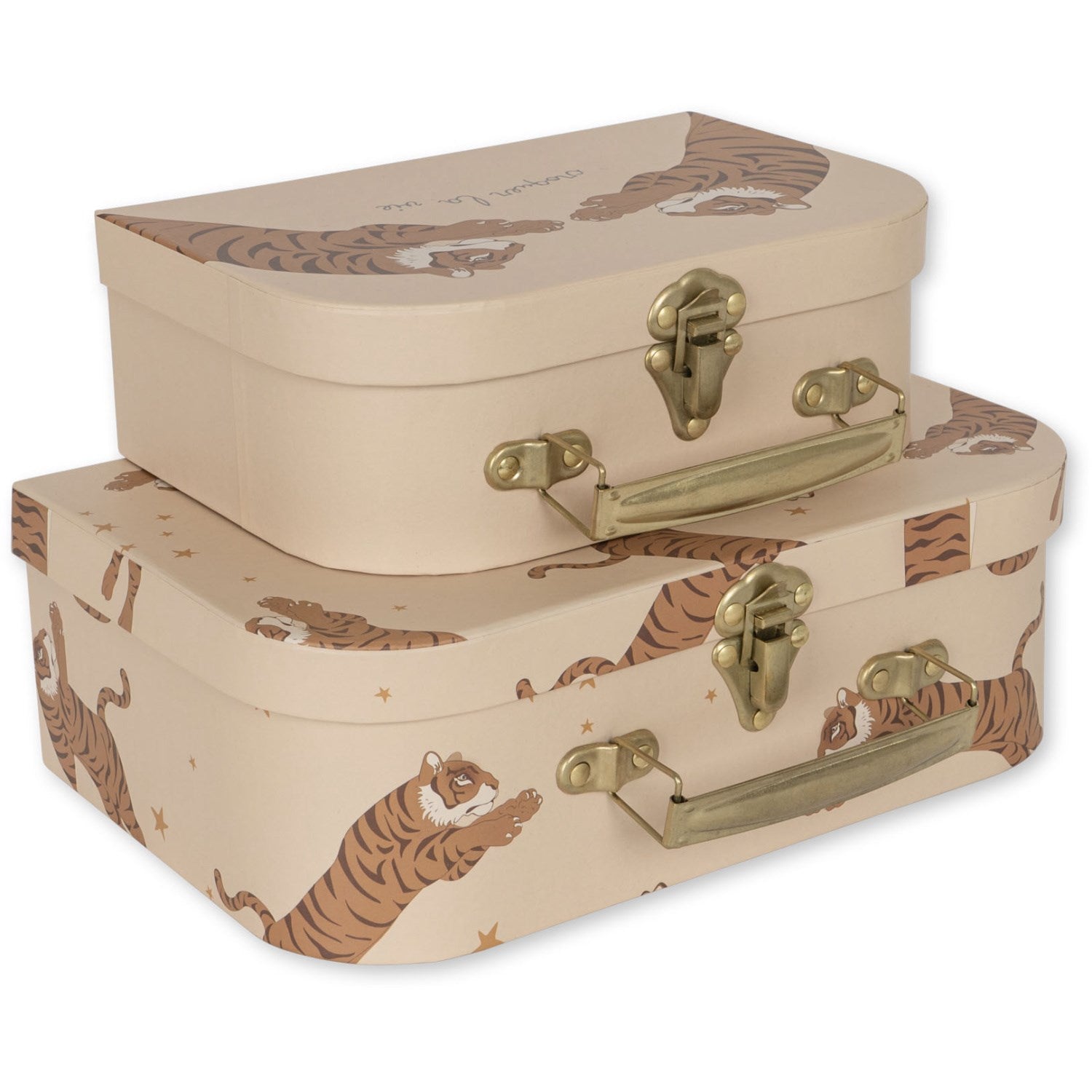 Konges Sløjd 2-Pack Suitcases Tiger Sand