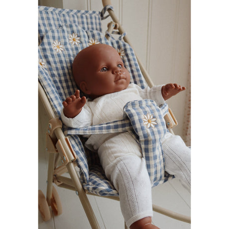 Konges Sløjd Doll Stroller Captains Blue Check 2