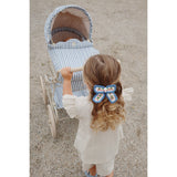 Konges Sløjd Doll Stroller Captains Blue Check 2