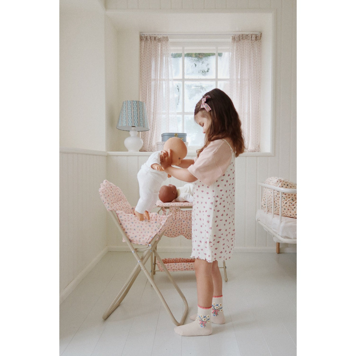 Konges Sløjd Doll High Chair Bloomie Blush 3