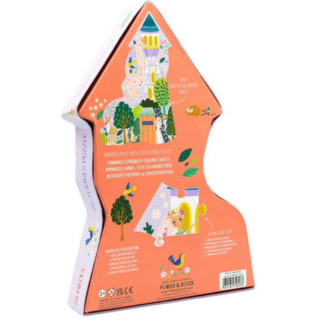 Floss & Rock Puslespil m. formet motiv & æske 20 brikker Fairy Tale 2