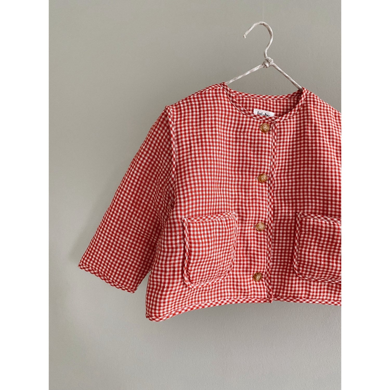 Lalaby Cherry Check Frey Jacket 2